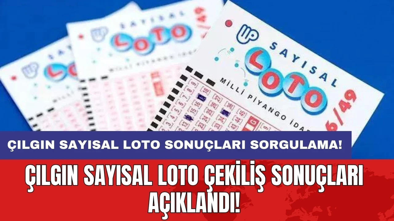 Çılgın Sayısal Loto Sonuçları Sorgulama: Çılgın Sayısal Loto çekiliş sonuçları açıklandı!