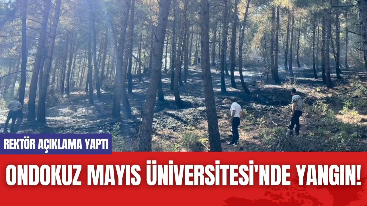 Ondokuz Mayıs Üniversitesi'nde Yangın! Rektör Açıklama Yaptı