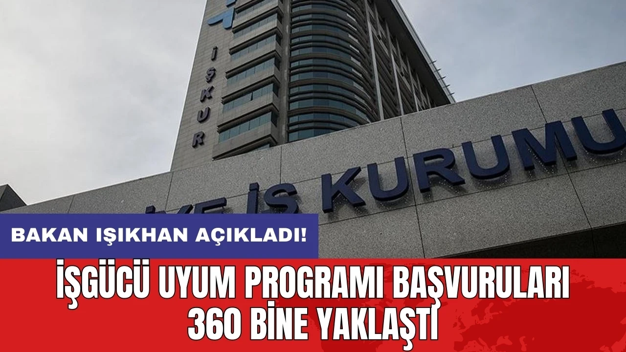 İşgücü Uyum Programı başvuruları 360 bine yaklaştı