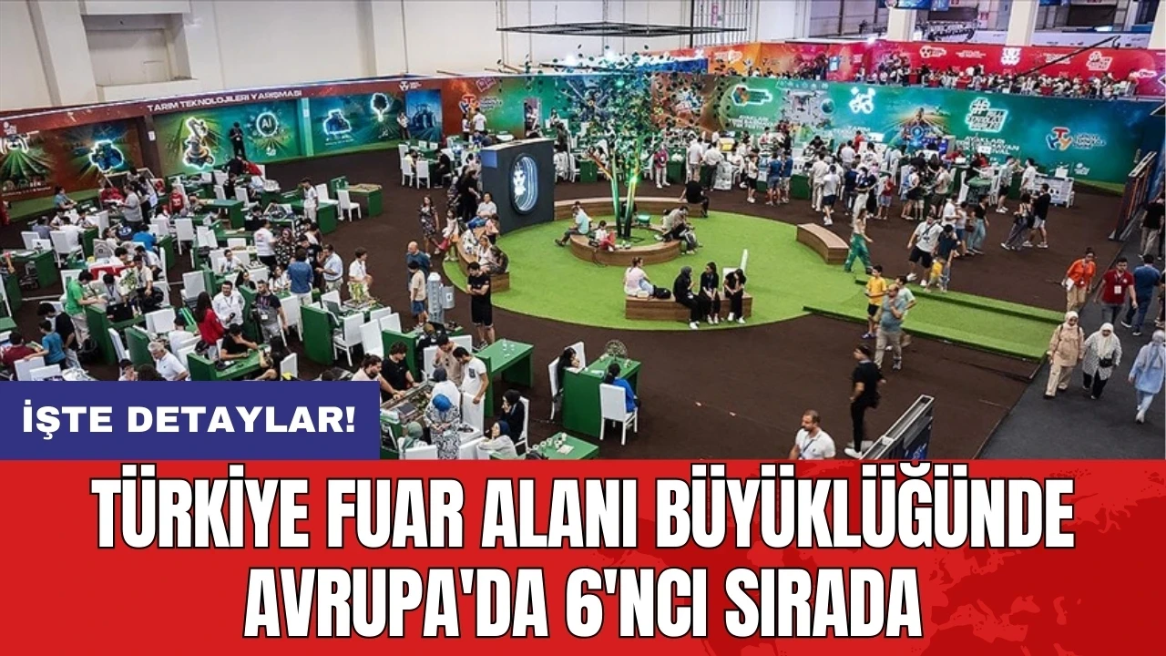 Türkiye fuar alanı büyüklüğünde Avrupa'da 6'ncı sırada