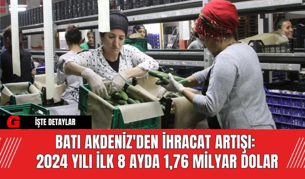 Batı Akdeniz'den İhracat Artışı: 2024 Yılı İlk 8 Ayda 1,76 Milyar Dolar