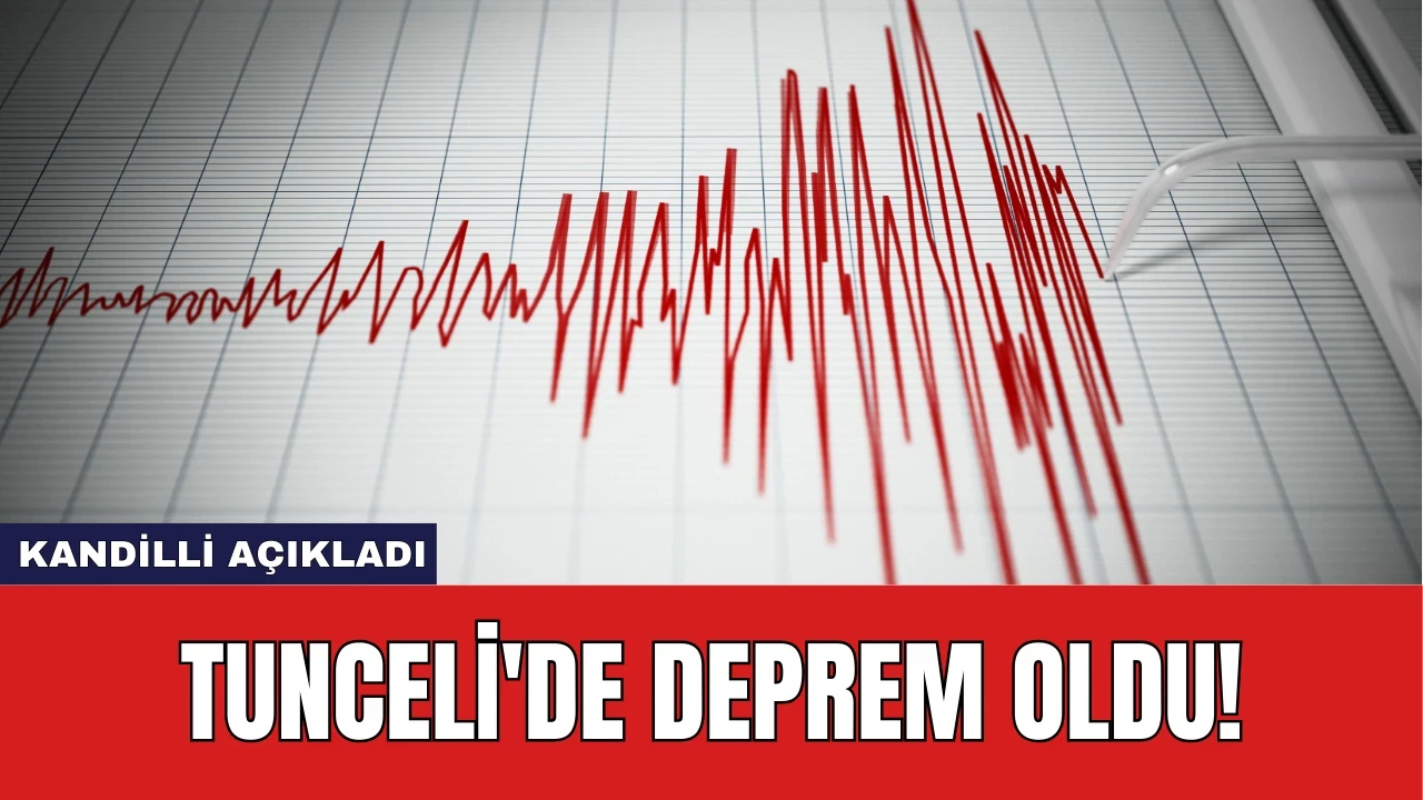 Kandilli Açıkladı: Tunceli'de Deprem Oldu!