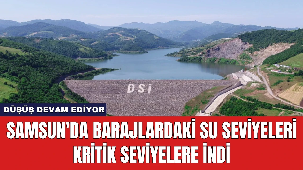 Samsun'da Barajlardaki Su Seviyeleri Kritik Seviyelere İndi