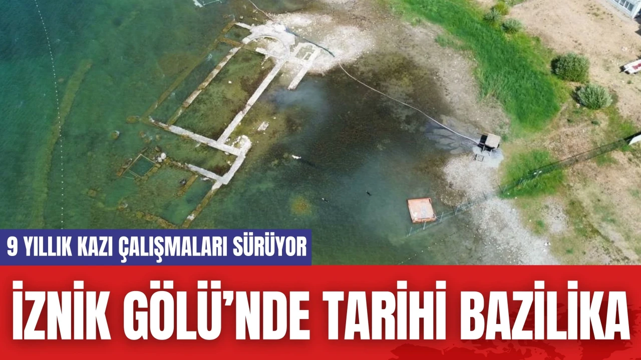 İznik Gölü’nde Tarihi Bazilika: 9 Yıllık Kazı Çalışmaları Sürüyor