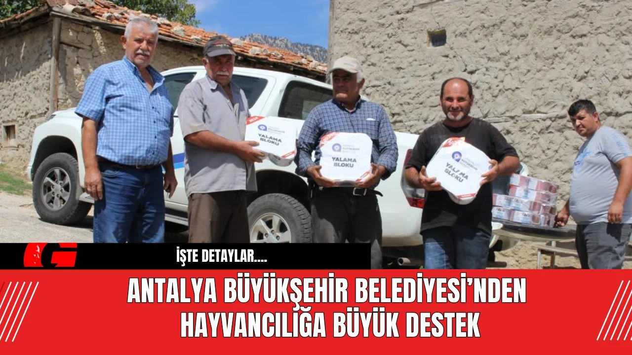 Antalya Büyükşehir Belediyesi’nden Hayvancılığa Büyük Destek