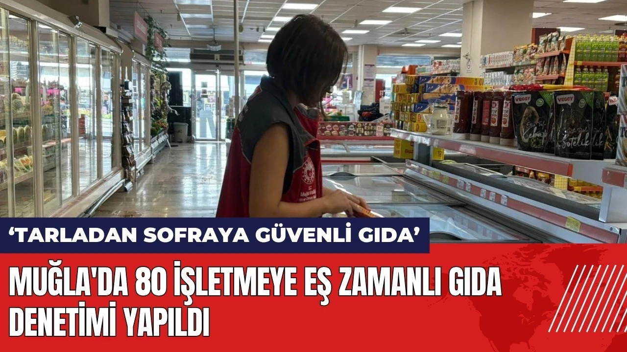 Muğla'da 80 işletmeye eş zamanlı gıda denetimi yapıldı