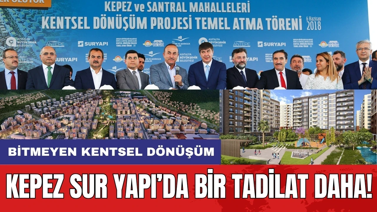 Bitmeyen kentsel dönüşüm Sur Yapı’da bir tadilat daha!