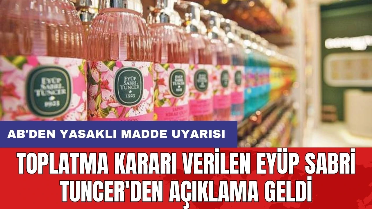 Toplatma kararı verilen Eyüp Sabri Tuncer'den açıklama geldi