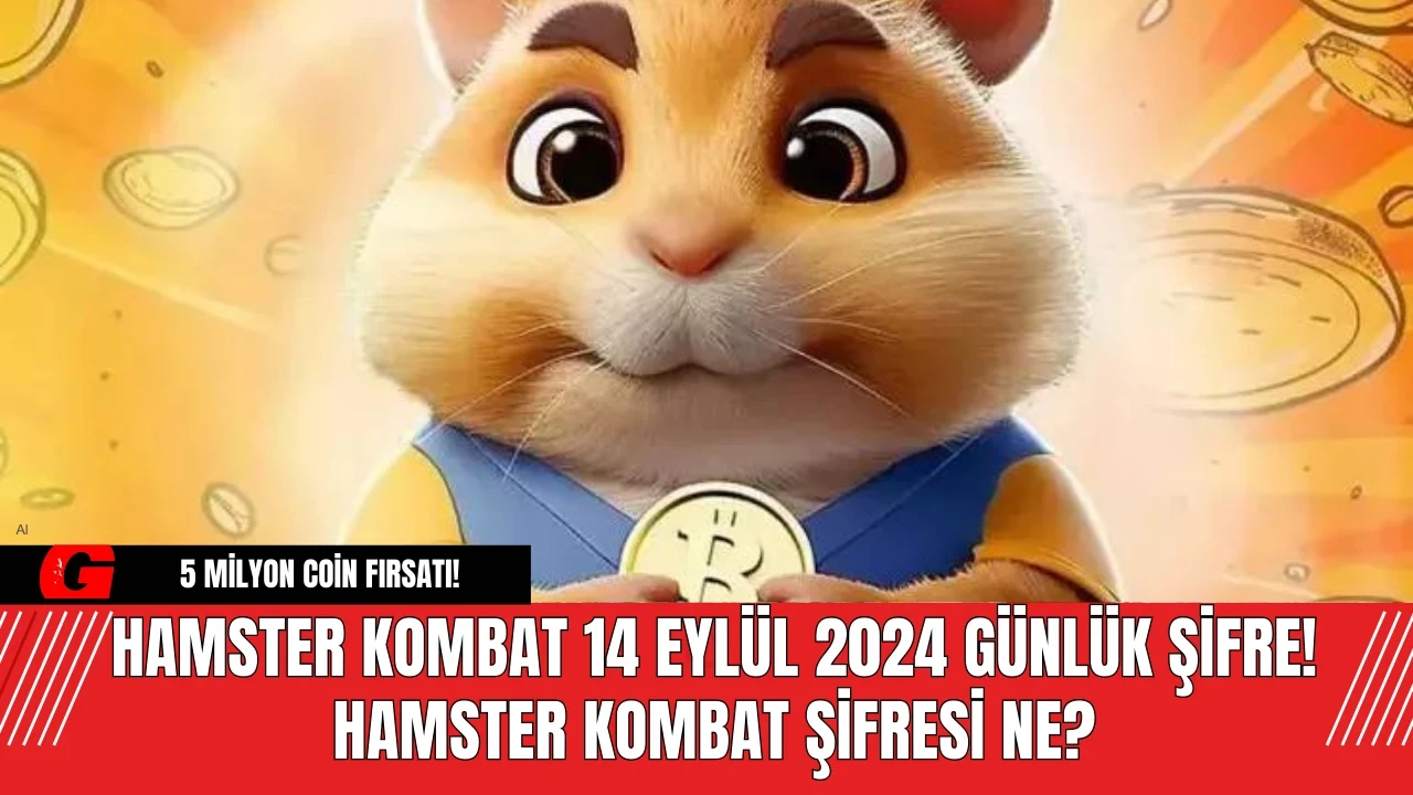 Hamster Kombat 14 Eylül 2024 Günlük Şifre! Hamster Kombat Şifresi Ne?