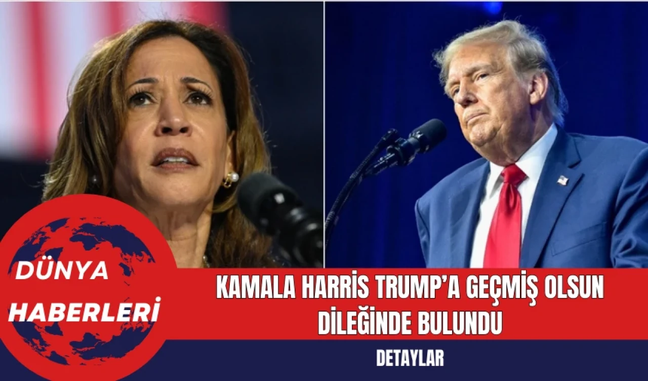 Kamala Harris Trump’a Geçmiş Olsun Dileğinde Bulundu