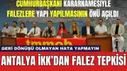 Falezlerde Yapılaşmanın Önünün Açılması Sonrası Antalya İKK'dan Sert Tepki! "Falezler Halkındır"