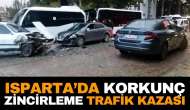 Isparta’da korkunç zincirleme trafik kazası: 1 yaralı