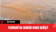 Tekirdağ’da Denizin Rengi Değişti