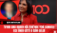 TV100 Ana Haber Bülteni’nde Yeni Sunucu: Ece Üner Gitti O İsim Geldi