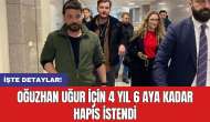 Oğuzhan Uğur için 4 yıl 6 aya kadar hapis istendi