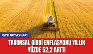 Tarımsal girdi enflasyonu yıllık yüzde 52,2 arttı