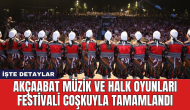 Akçaabat Müzik ve Halk Oyunları Festivali coşkuyla tamamlandı