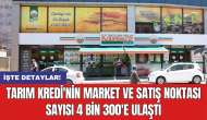 Tarım Kredi'nin market ve satış noktası sayısı 4 bin 300'e ulaştı