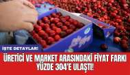 Üretici ve market arasındaki fiyat farkı yüzde 304'e ulaştı!