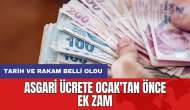 Asgari ücrete Ocak'tan önce ek zam: Tarih ve rakam belli oldu