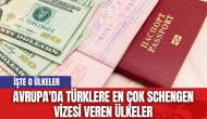 Avrupa'da Türklere en çok Schengen vizesi veren ülkeler