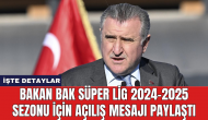 Bakan Bak yeni sezon için mesaj paylaştı