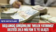 Başlangıç girişimlere 'Melek yatırımcı' desteği 39,4 Milyon TL'ye ulaştı