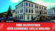 Finike Belediyesi'nden Büyük Gayrimenkul Satış ve Kiralama!