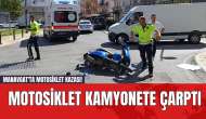 Manavgat'ta Motosiklet Kazası! Motosiklet Kamyonete Çarptı