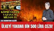 Ülkeyi Yakana Bin 500 Lira Ceza