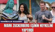 Hanımcılık kazandı! Mark Zuckerberg eşinin heykelini yaptırdı