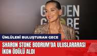 Sharon Stone Bodrum'da Uluslararası İkon Ödülü aldı