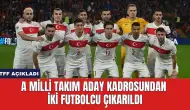 A Milli Takım Aday Kadrosundan İki Futbolcu Çıkarıldı