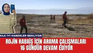 Rojin Kabaiş İçin Arama Çalışmaları 16 Gündür Devam Ediyor