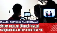 Altın Portakal Sinema Okulları Öğrenci Filmleri Yarışması'nda Antalya'dan film yok