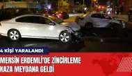 Mersin Erdemli'de zincirleme kaza: 4 kişi yaralandı