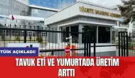 TÜİK açıkladı: Tavuk eti ve yumurtada üretim arttı