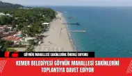 Kemer Belediyesi Göynük Mahallesi Sakinlerini Toplantıya Davet Ediyor