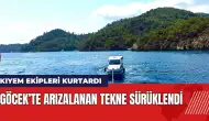 Göcek’te arızalanan tekne sürüklendi! KIYEM ekipleri kurtardı