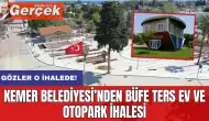 Kemer'den Ters Ev, büfe ve otopark ihalesi