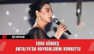 Ebru Gündeş Antalya'da Hayranlarını Korkuttu