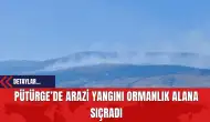 Pütürge’de Arazi Yangını Ormanlık Alana Sıçradı