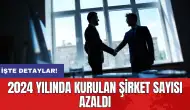 2024 yılında kurulan şirket sayısı azaldı