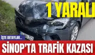 Sinop'ta Trafik Kazası: 1 Yaralı