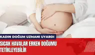 Sıcak havalar erken doğumu tetikleyebilir