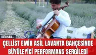 Çellist Emir Asil Lavanta Bahçesinde Büyüleyici Performans Sergiledi