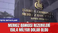 Merkez Bankası rezervleri 150,4 milyar dolar oldu