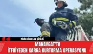 Manavgat'ta İtfaiyeden Karga Kurtarma Operasyonu