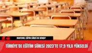 Türkiye’de Eğitim Süresi 2023’te 17,9 Yıla Yükseldi