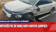 Köyceğiz'de iki araç kafa kafaya çarpıştı